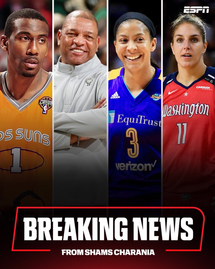 开云-Shams:老里与小斯确定入选篮球名人堂 两大WNBA球星也在列